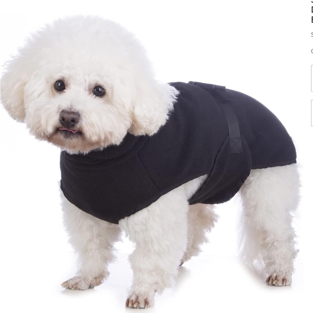 Small soft fleece dog coat